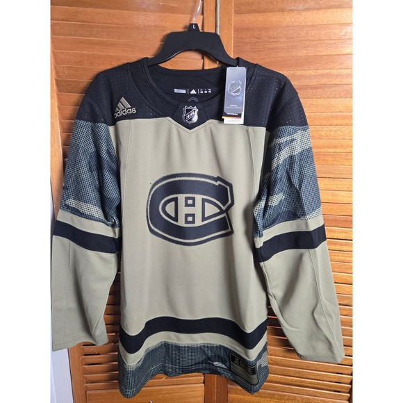 adidas Other - Montreal Canadiens Adidas Military Appreciation Hockey Jersey Mens 42